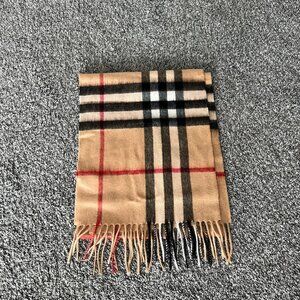 Check Cashmere Burberry Scarf